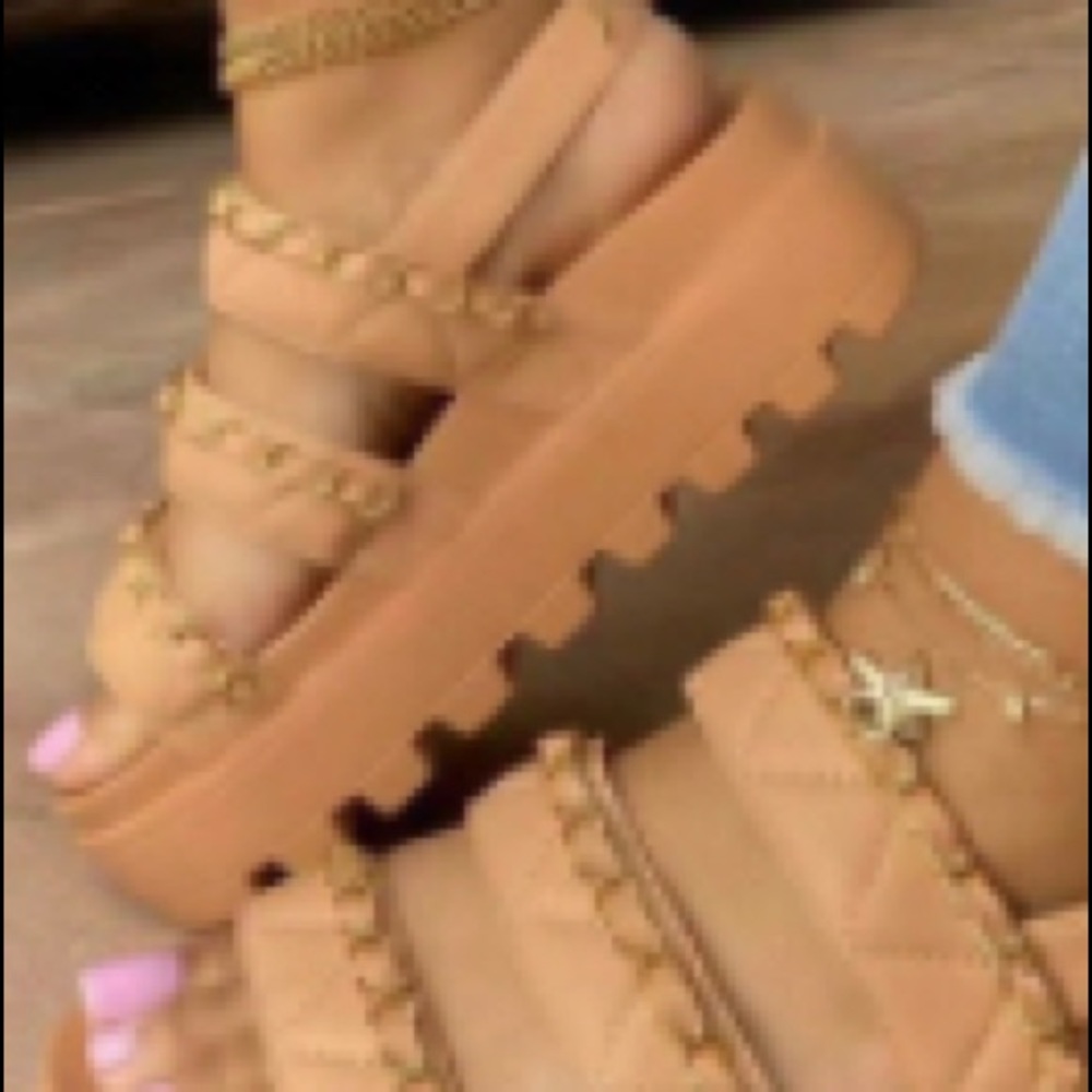 Cute brown sandals